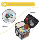 Bolsa de Viagem Pet Grande com 6 Peças Mochila Organizadora Preta