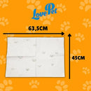 Jornal Higiênico para Pets e Gatos Kit com 6 Pacotes 50 Folhas Cada