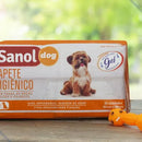 Tapete Higiênico Sanol para Cachorros 80x60cm 30 Unidades Branco