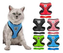 Coleira Peitoral para Gatos com Guia Ajustável Cor Rosa Tamanho M