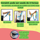 Guia Coleira Pet Mãos Livres para Passeio e Corrida Hands Free