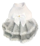 Vestido de Noiva Pet Luxo Tamanho Pequeno com Brinde