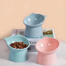 Comedouro e Bebedouro Elevado Pet em Acrílico Ursinho Cor Cinza