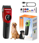 Máquina de Tosa Pet Inova Cases Sem Fio para Cães e Gatos Vermelha