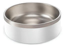 Comedouro Pet Madog em Inox Antiderrapante 1L Branco para Ração e Água