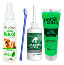 Kit Spray Bucal Anti Tártaro Para Cães com Escova Mau Hálito