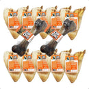 Kit 10 Mordedores Naturais Orelha Bovina com 2 Ossos Fêmur para Pets