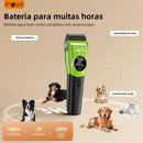 Máquina de Tosa Pet Sem Fio Inova Cases Silenciosa 3 Velocidades Verde