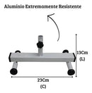Comedouro Duplo Regulável em Alumínio 300ml para Cães Pequenos e Médios