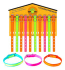 Coleira Pet em Nylon com Brilho Seda Tamanho G Cores Verde Laranja e Pink