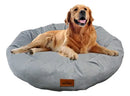 Cama Pet Redonda Grande Antifriagem Lavável para Cachorros 80x80 Cinza