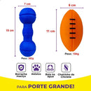 Kit Big Bull Pet com 4 Brinquedos Maciços Bolinhas Resistentes para Cachorro
