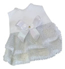 Vestido de Noiva Pet Luxo Tamanho M para Cães Médio