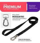 Peitoral com Guia Basic Pet para Cachorro Tamanho Pequeno Preto