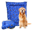 Cama Pet Colchonete Lavável com Zíper para Cachorro e Gato Cor Azul