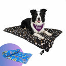 Caminha Colchonete Pet Grande Para Pitbull Conforto Premium Preto e Azul