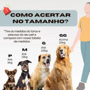 Coleira Peitoral Pet com Guia e Cinto de Segurança para Carro Porte Pequeno