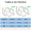 Coleira Peitoral Pet com Mochila Porta Saquinho Higiênico para Passeios