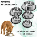 Comedouro e Bebedouro Pet em Inox 500ml para Cães e Gatos