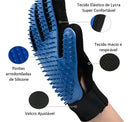 Luva Magnética Removedora de Pelos para Pets Cães e Gatos Cor Azul
