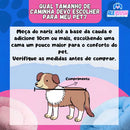 Caminha Pet Redonda de Pelúcia para Cães e Gatos Tamanho G Cor Marrom
