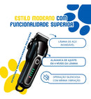 Máquina de Tosa Profissional Pet para Cães e Gatos Bivolt Preta