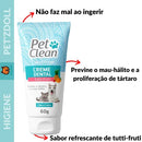 Kit Higiene Bucal Pet Creme Dental Spray Bucal e Escova Sabor Tutti Frutti