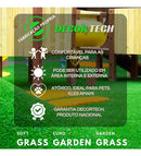 Tapete Higiênico de Grama Sintética Pet 2x0,50m Verde para Cães