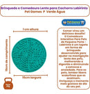 Tapete de Lamber Pet Games Labirinto para Cães e Gatos Tamanho P Verde Água