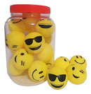 Kit 17 Bolinhas Emoji Brinquedos Antiestresse para Pets