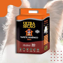 Tapete Higiênico Ultra Secão Carvão Ativado 80x60cm 30 Unidades