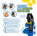 Máquina de Tosa Profissional Pet para Cães e Gatos Bivolt Preta