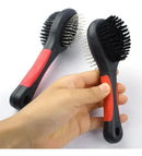 Escova para Pentear Pets Ideal para Spitz Alemão Lulu e Shih Tzu Preto Vermelho
