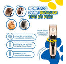 Máquina de Tosa Pet Profissional para Cães e Gatos Bivolt Dourada