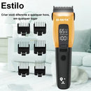 Máquina de Tosa Pet Profissional Sem Fio para Cães e Gatos Bivolt Laranja