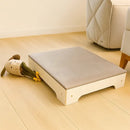 Cama Pet Box Estofada Suede Conforto Premium para Cachorro Pequeno Bege