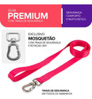 Peitoral com Guia para Cachorro Basic Pet Tamanho Grande Rosa