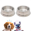 Kit com 2 Potes Pet Pesados Polidos 1250ml para Ração e Água Cães