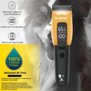 Máquina de Tosa Pet Profissional Sem Fio para Cães e Gatos Bivolt Laranja