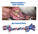 Brinquedo Mordedor Dental Pet Bone de Corda Extra Gigante para Cães
