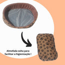 Cama Pet Europa Extra G com Zíper para Cachorros e Gatos Confortável