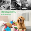 Kit 6 Brinquedos de Pelúcia Pet para Cães Pequenos Estampas Sortidas