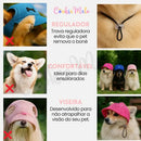 Boné Pet com Viseira para Cães e Gatos Macho e Fêmea