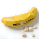 Brinquedo Pet Interativo Recheável em Formato de Pera para Cachorro Cor Banana
