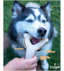 Mordedor Pet Truqys Osso Maciço de Bamboo com Aroma de Bacon Cor Marrom