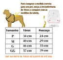 Peitoral com Guia Refletivo para Cães e Gatos Mais Segurança no Passeio