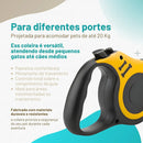 Guia Retrátil Pet 5 Metros para Cães e Gatos Até 20kg Passeio Seguro