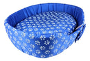 Cama Pet Grande 70x50cm Confortável para Cães e Gatos Cor Azul