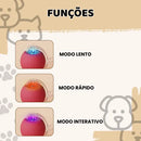 Bolinha Pet Recarregável com Luz e 3 Modos para Cães e Gatos