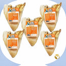 Kit 5 Orelhas Bovinas Naturais para Cães Mordedor Pet Dip Dog